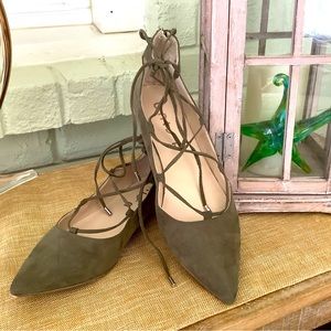 Unisa Ankle Wrap Flat Shoes